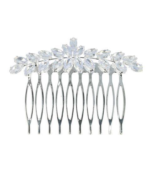 Sierkam Facet Stenen Fantasie 7cm Zilver, Sieraden, Tassen en Uiterlijk, Uiterlijk | Haarverzorging, Verzenden