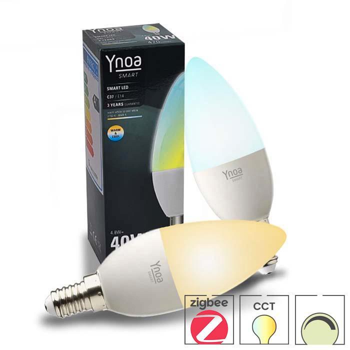 Set van 2 Ynoa smart lampen | White Tones CCT | E14 LED, Huis en Inrichting, Lampen | Losse lampen, Overige typen, Nieuw, E14 (klein)