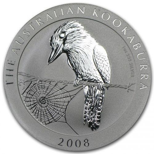 Kookaburra 1 oz 2008 (300.000 oplage), Postzegels en Munten, Munten | Oceanië, Losse munt, Zilver, Verzenden