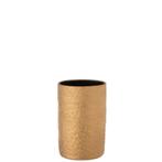 J-Line vaas Gatsby - keramiek - goud - small - 22.00 cm hoog, Nieuw, Verzenden