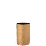 J-Line vaas Gatsby - keramiek - goud - small - 22.00 cm hoog, Huis en Inrichting, Woonaccessoires | Vazen, Verzenden, Nieuw