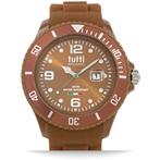 Tutti Milano Pigmento Horloge Bruin XL 48mm, Sieraden, Tassen en Uiterlijk, Horloges | Heren, Nieuw, Verzenden