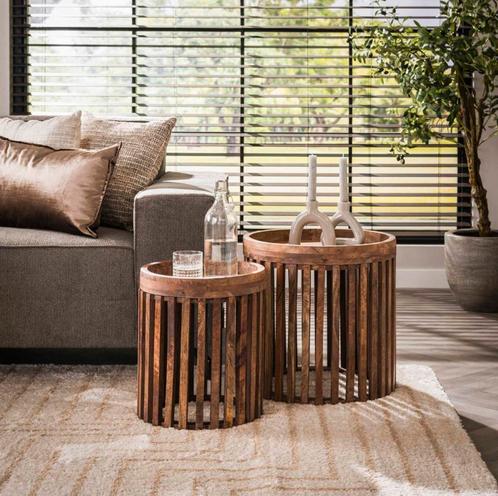 Bijzettafels – Industrieel en Modern | Direct Leverbaar!, Huis en Inrichting, Tafels | Bijzettafels, 45 tot 60 cm, 55 tot 75 cm