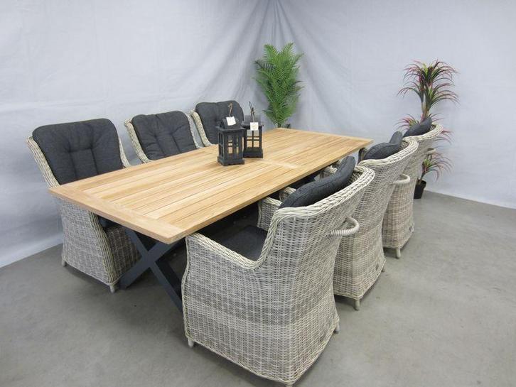 te velde tuinmeubelen tuinset anna met lucan teak tuintafel, Tuin en Terras, Tuinsets en Loungesets, Nieuw