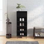vidaXL Schoenenkast 40x36x105 cm bewerkt hout zwart, Verzenden, Nieuw