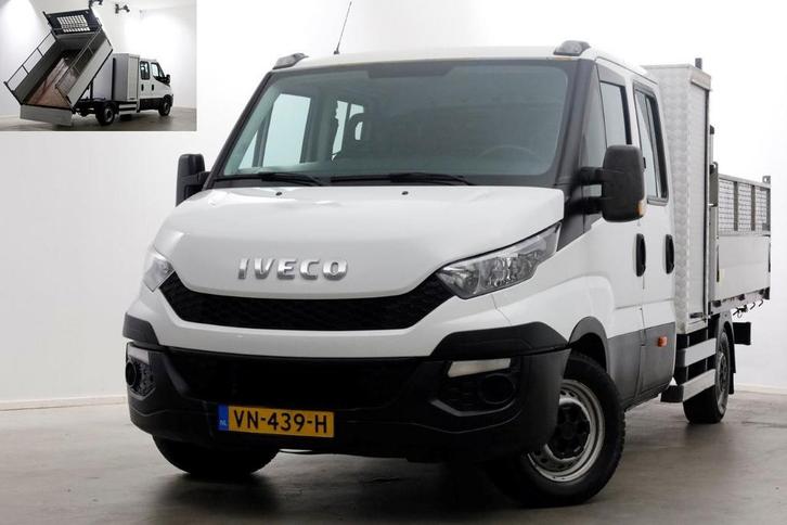 Iveco Daily 35S15 3.0 150pk Euro6 D.C. Kipper met hoge boord, Auto's, Bestelauto's, Dealer onderhouden, Lease, Handgeschakeld