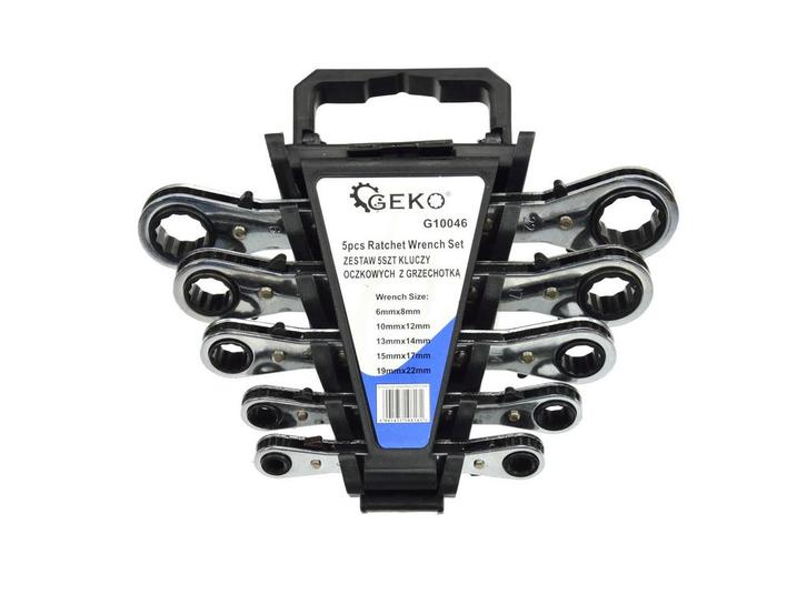 Ringratel Sleutel Set - 5 Delig - Metrisch - 6x8, 10x12, 13x, Doe-het-zelf en Verbouw, Gereedschap | Handgereedschap, Nieuw, Ophalen of Verzenden
