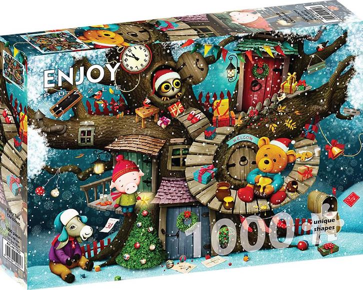Fairy Tale Christmas Puzzel (1000 stukjes) | Enjoy Puzzle -, Hobby en Vrije tijd, Denksport en Puzzels, Nieuw, Verzenden