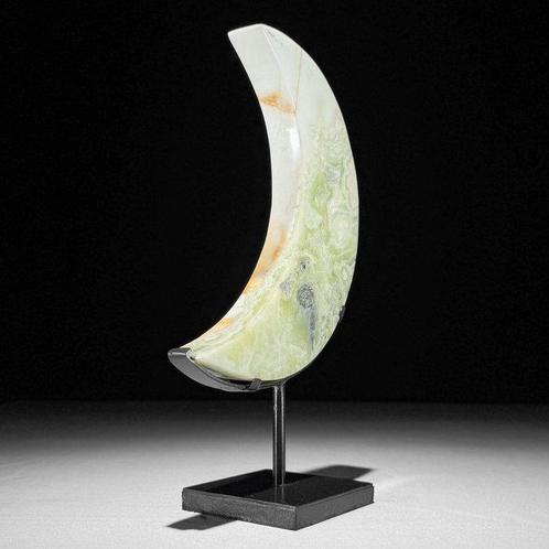 GEEN MINIMUMPRIJS - Onyx Crescent Maanvormig op een, Antiek en Kunst, Kunst | Designobjecten