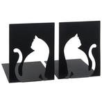 Boekensteun Katten - Metaal - Set van 2 - 12,5x16x16cm NIEUW, Nieuw, Ophalen of Verzenden