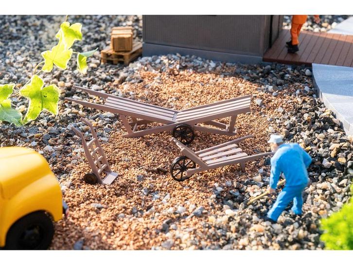 POLA 333228 Schubkarren-Set (Scenery, grootspoor), Hobby en Vrije tijd, Modelbouw | Figuren en Diorama's, Nieuw, Ophalen of Verzenden