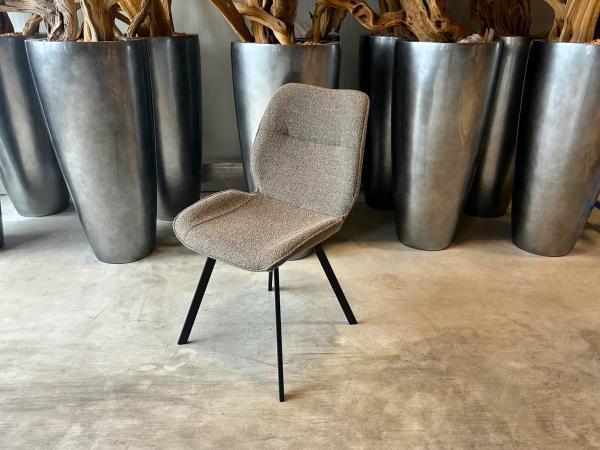 Veiling - Stoel Mason (set van 6) Stof - Boucle - Bruin, Huis en Inrichting, Stoelen