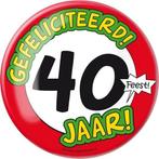 Paperdreams - Button XL - 40 Jaar, Verzamelen, Speldjes, Pins en Buttons, Ophalen of Verzenden, Nieuw