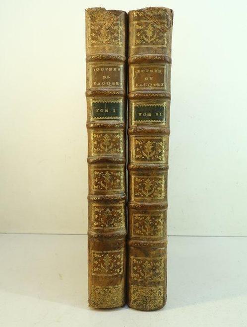 Jean Bacquet ; Claude-Joseph de Ferrière - Les Œuvres de Me, Antiek en Kunst, Antiek | Boeken en Bijbels