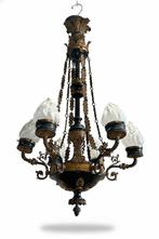 Kroonluchter - Brons, Glas