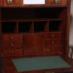 Neoclassicistische Secretaire met blauw-wit en wit biscuit c, Ophalen of Verzenden