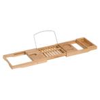 TRUUSK Bamboe Badkuipplank - Verstelbaar van 70-105 cm - Nat, Huis en Inrichting, Woonaccessoires | Wandplanken en Boekenplanken