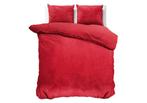 Sleeptime Velvet Uni Dekbedovertrek Rood - 240 x 200/220 + 2, Nieuw