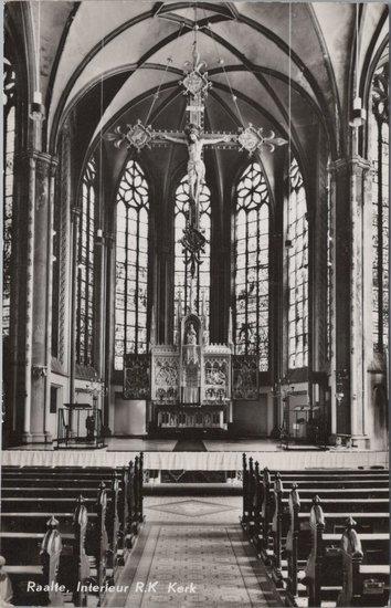 RAALTE - Interieur R. K. Kerk, Verzamelen, Ansichtkaarten | Nederland, Verzenden