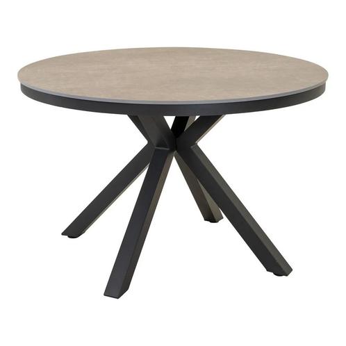 Davos eettafel Ø118 cm - matt antraciet, Huis en Inrichting, Stoelen, Nieuw, Ophalen of Verzenden