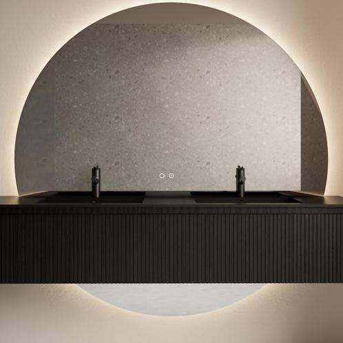 Badkamerspiegel Gliss Design Lios Rond 140cm Met, Doe-het-zelf en Verbouw, Sanitair, Bad, Nieuw, Ophalen of Verzenden