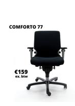 Bureaustoel Haworth Comforto 77 - Zwart - Refurbished, Huis en Inrichting, Bureaustoelen, Ergonomisch, Bureaustoel, Zo goed als nieuw