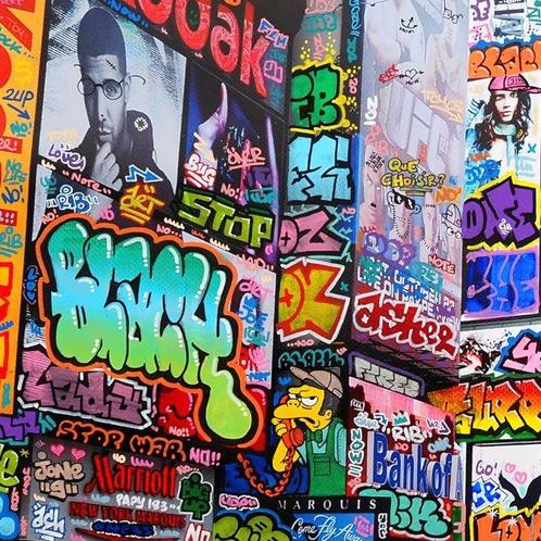 Maxime Blachere - New York Simpsons, Antiek en Kunst, Kunst | Schilderijen | Modern