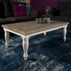 *WOONWINKEL* Tower Living Fleur Landelijke Salontafel Greywa, Huis en Inrichting, Tafels | Salontafels, Verzenden, Nieuw