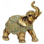 Olifant dieren beeldje goud 16 cm woondecoratie - Beeldjes, Verzamelen, Nieuw, Ophalen of Verzenden
