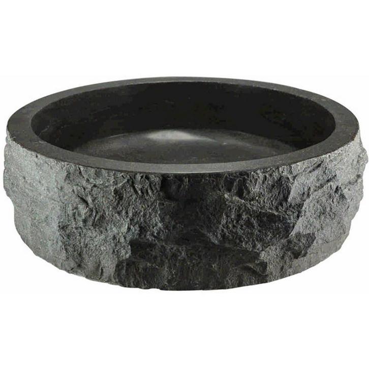 Wiesbaden Raw Waskom Rond Hamerslag - 40x12cm - Hardsteen, Doe-het-zelf en Verbouw, Sanitair, Nieuw, Ophalen of Verzenden