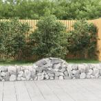 vidaXL Schanskorven 2 st gewelfd 200x30x40/60 cm, Tuin en Terras, Bloembakken en Plantenbakken, 100 cm of meer, Verzenden, Nieuw