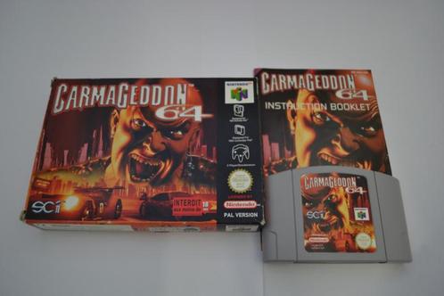 Carmageddon 64 (N64 EUR CIB), Spelcomputers en Games, Games | Nintendo 64, Zo goed als nieuw, Verzenden