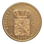 GOUDEN TIEN GULDEN WILLEM III 1879/77 (OVERSLAG), Verzenden, Koning Willem III, Losse munt, Goud