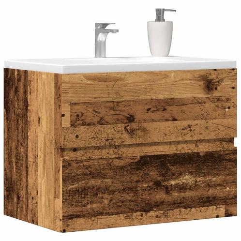 vidaXL Badkamerkast 60x38,5x45 cm bewerkt hout oud, Huis en Inrichting, Badkamer | Badkamermeubels, Nieuw, Minder dan 100 cm, Verzenden