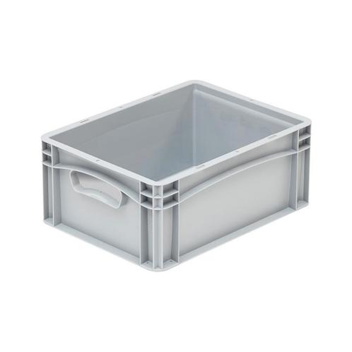 Euronorm Bak 400x300x170 mm 16 liter Grijs Dichte Grepen, Zakelijke goederen, Kantoor en Winkelinrichting | Magazijn, Stelling en Opslag