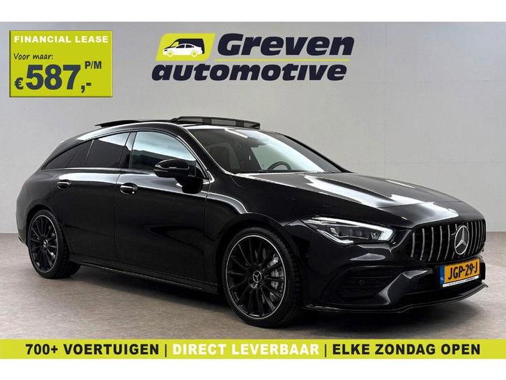Mercedes-Benz CLA-Klasse AMG 35 4MATIC 306PK | Pano |, Auto's, Mercedes-Benz, Automaat, Stationwagon, Benzine, Zwart