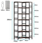 Hoge Hoekboekenkast Industrieel met 7 Planken, Verzenden, Nieuw