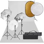 vidaXL Fotostudioset met verlichtingsset, achtergrond en, Audio, Tv en Foto, Fotografie | Fotostudio en Toebehoren, Verzenden