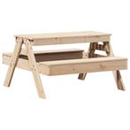 Picknicktafel voor kinderen 88x97x52 cm massief grenenhout, Nieuw, Verzenden