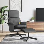 vidaXL Massagestoel verstelbaar met voetenbank stof, Huis en Inrichting, Fauteuils, Verzenden, Nieuw
