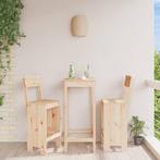 vidaXL Barkrukken 2 st 40x48,5x115,5 cm massief grenenhout, Tuin en Terras, Tuinstoelen, Verzenden, Nieuw