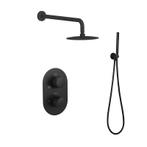 Sani Royal Inbouw Regendouche Doucheset Mat Zwart messing, Doe-het-zelf en Verbouw, Sanitair, Nieuw