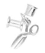 Zilveren Naaigarnituur ketting hanger, Verzenden, Nieuw