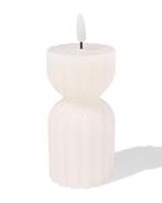 HEMA Led vormkaars 6.2x15cm diabolo ivoor, Verzenden, Nieuw