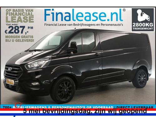 Ford Transit Custom 300 2.0 TDCI L2H1 Airco Cruise €287pm, Auto's, Bestelauto's, Lease, Handgeschakeld, Diesel, Ford, Zwart, Verzenden