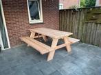 Robuuste Picknicktafel van Douglashout - Handgemaakt, Tuin en Terras, Picknicktafels, Ophalen of Verzenden, Nieuw, Rechthoekig