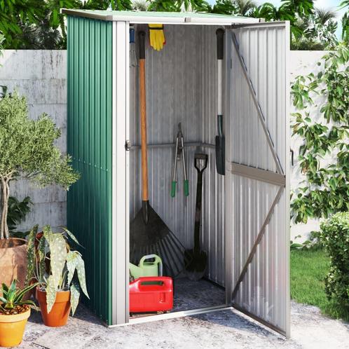 vidaXL Tuinschuur 118,5x97x209,5 cm gegalvaniseerd staal, Tuin en Terras, Tuinhuizen, Nieuw, Verzenden