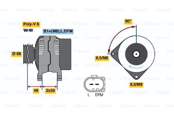 Dynamo / Alternator VOLVO S80 I (2.4 D,2.4 D5,2.5 TDI), Auto-onderdelen, Motor en Toebehoren, Nieuw, Ophalen of Verzenden