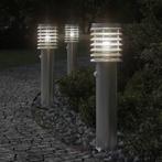 vidaXL Buitenvloerlampen 3 st met sensors 60 cm, Tuin en Terras, Buitenverlichting, Verzenden, Nieuw