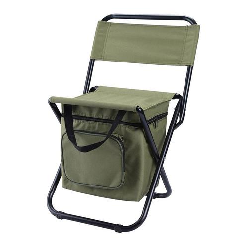 Viskruk Inklapbaar met Koelvak - Groen - 58 cm x 32 cm x 31, Huis en Inrichting, Krukjes, Nieuw, Verzenden